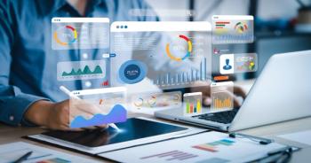 Data in charts and graphs appearing over devices | Image credit: Deemerwha studio - stock.adobe.com