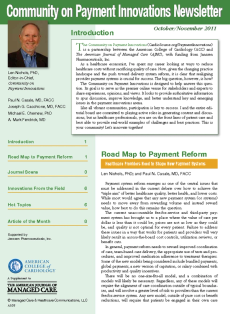 Community on Payment Innovations Newsletter - Oct/Nov 2011