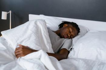 black man sleeping