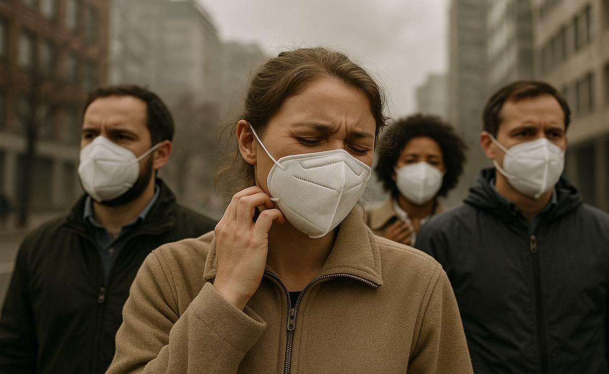 Air pollution and atopic dermatitis | Image Credit: Maggie Shaw-sora.chatgpt.com