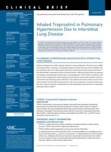 Inhaled Treprostinil in Pulmonary Hypertension Due to Interstitial Lung Disease