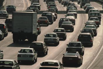 traffic on a highway