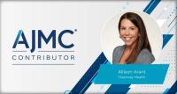 Headshot of Allison Arant on AJMC branded contributor background