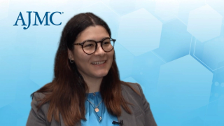 Screenshot of an interview with Evangelia Vlachou, MD