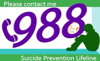 988 Suicide Prevention Lifeline | Image Credit: 7N23-stock.adobe.com