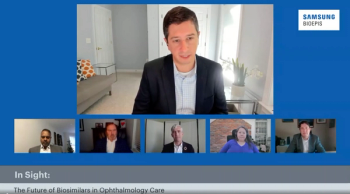 Screenshot for The Center for Biosimilars and Samsung Bioepis webinar