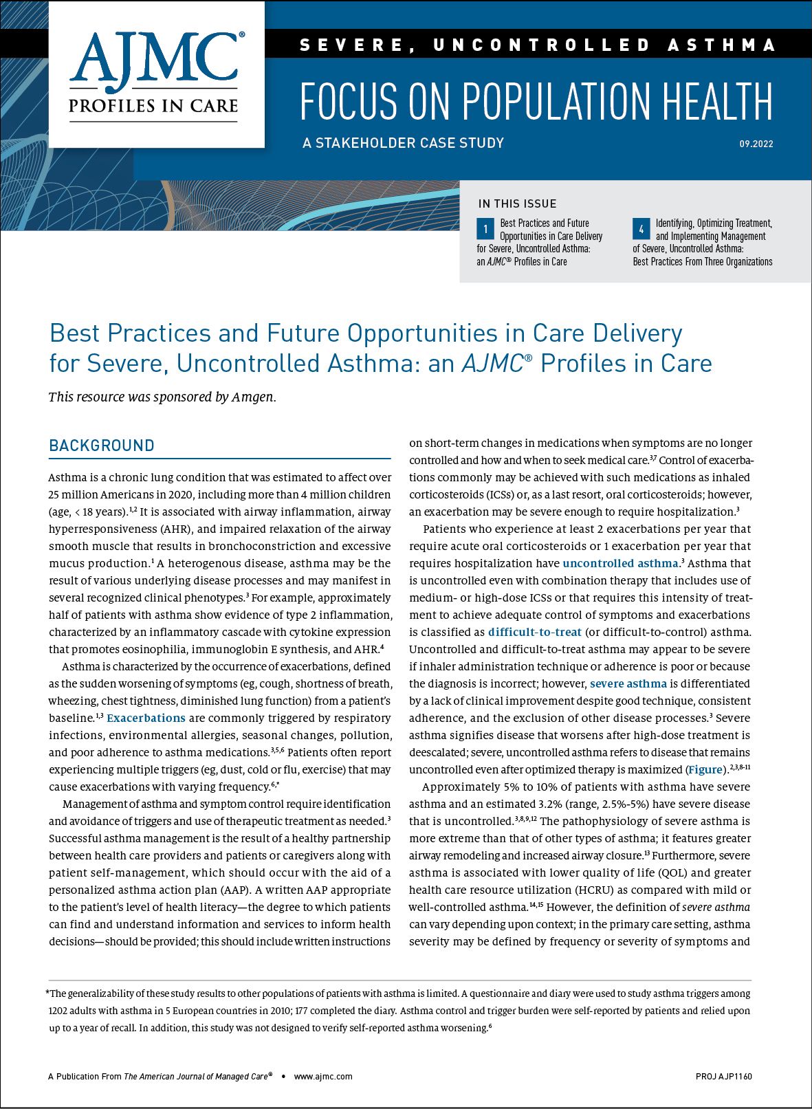 Best Practices And Future Opportunities In Care Delivery For Severe ...