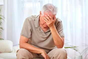 Picture of depressed elderly man