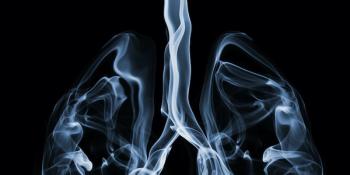 smoke in the form of lungs