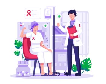 Patient undergoing chemotherapy | Image Credit: agny_illustration - stock.adobe.com