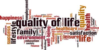 Quality of life word cloud concept. Vector illustration: © laufer - stock.adobe.com
