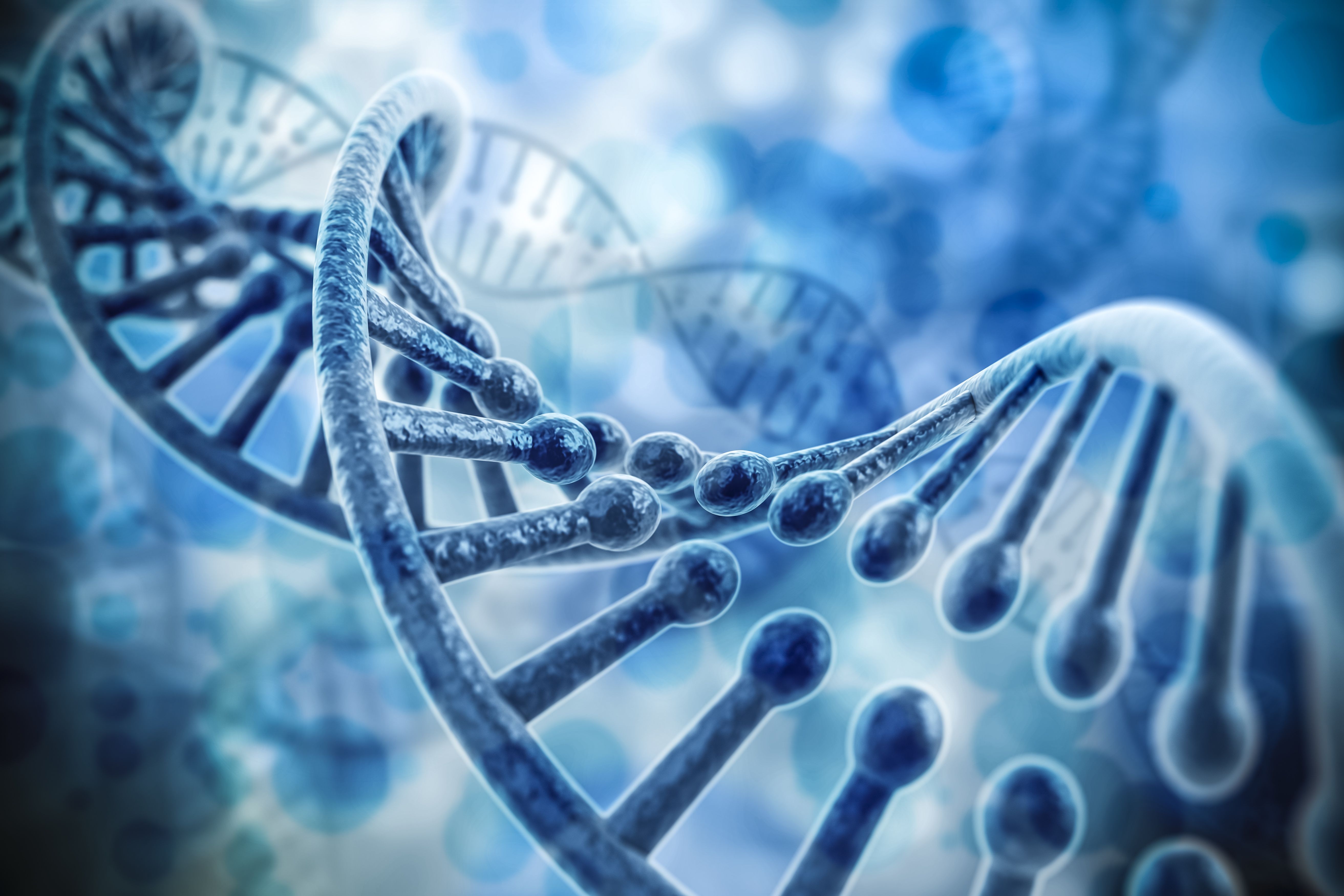 Rendering of DNA helix
