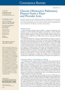 Chronic Obstructive Pulmonary Disease From a Payer and Provider Lens