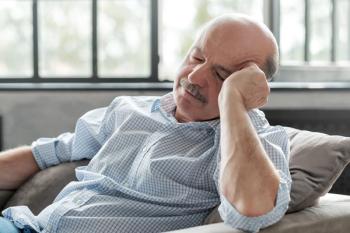 Older man sleeping