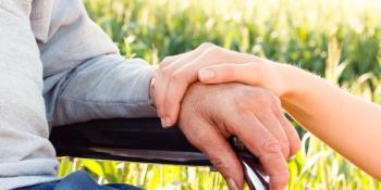 Person in a wheelchair.
