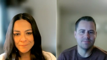 Screenshot of Michelle Booth, PharmD, and Andy Killpack, PharmD, side by side
