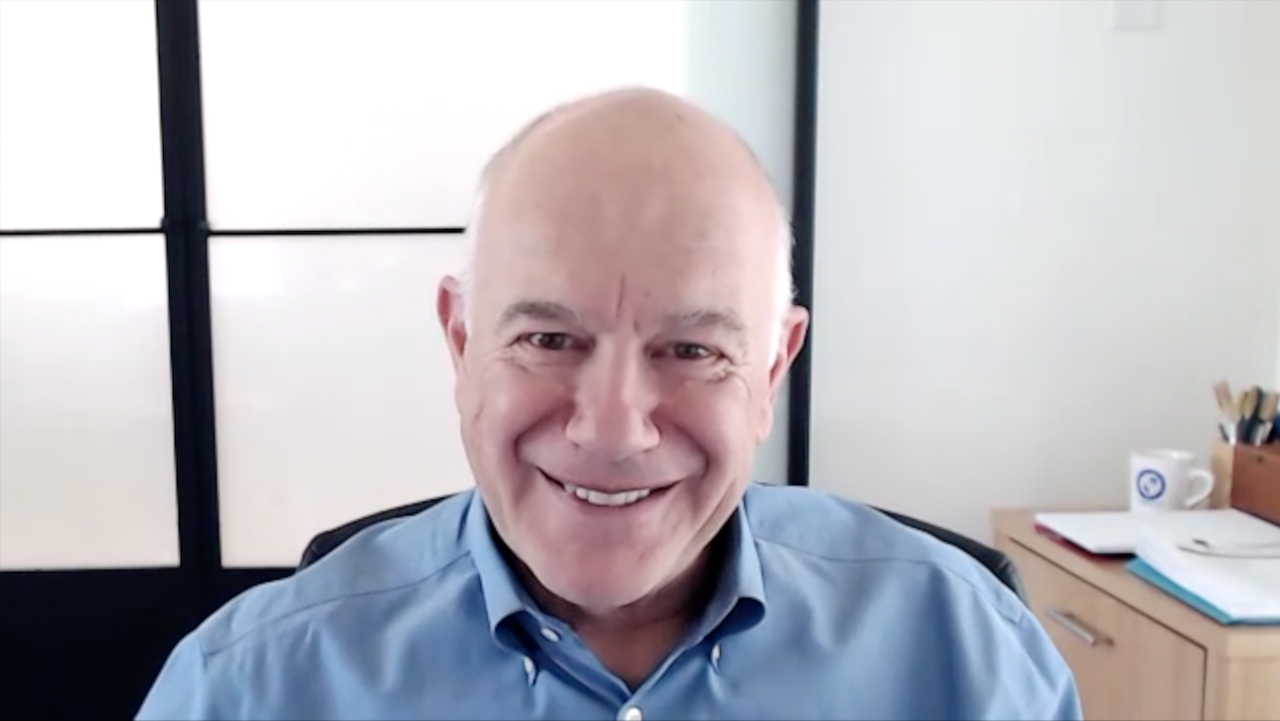 Screenshot of Ivo Abraham, PhD, RN, during a video interview