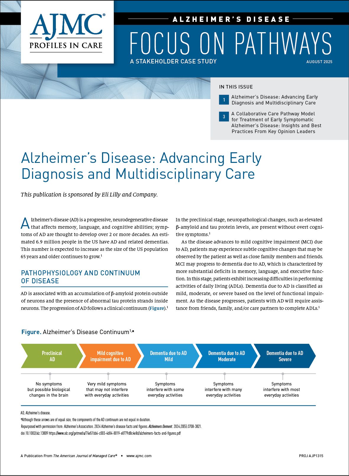 Alzheimer’s Disease: Advancing Early Diagnosis and Multidisciplinary Care