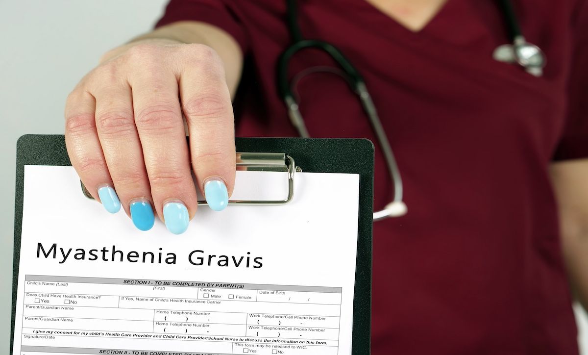 Myasthenia Gravis with phrase on the page | Image Credit:  Yurii Kibalnik - stock.adobe.com