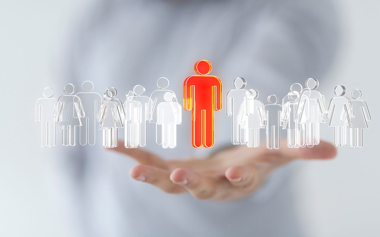 group of people icons with one highlighted red | Image credit: vegefox.com - stock.adobe.com