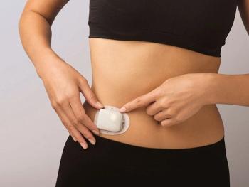 Image of a continuous glucose monitor