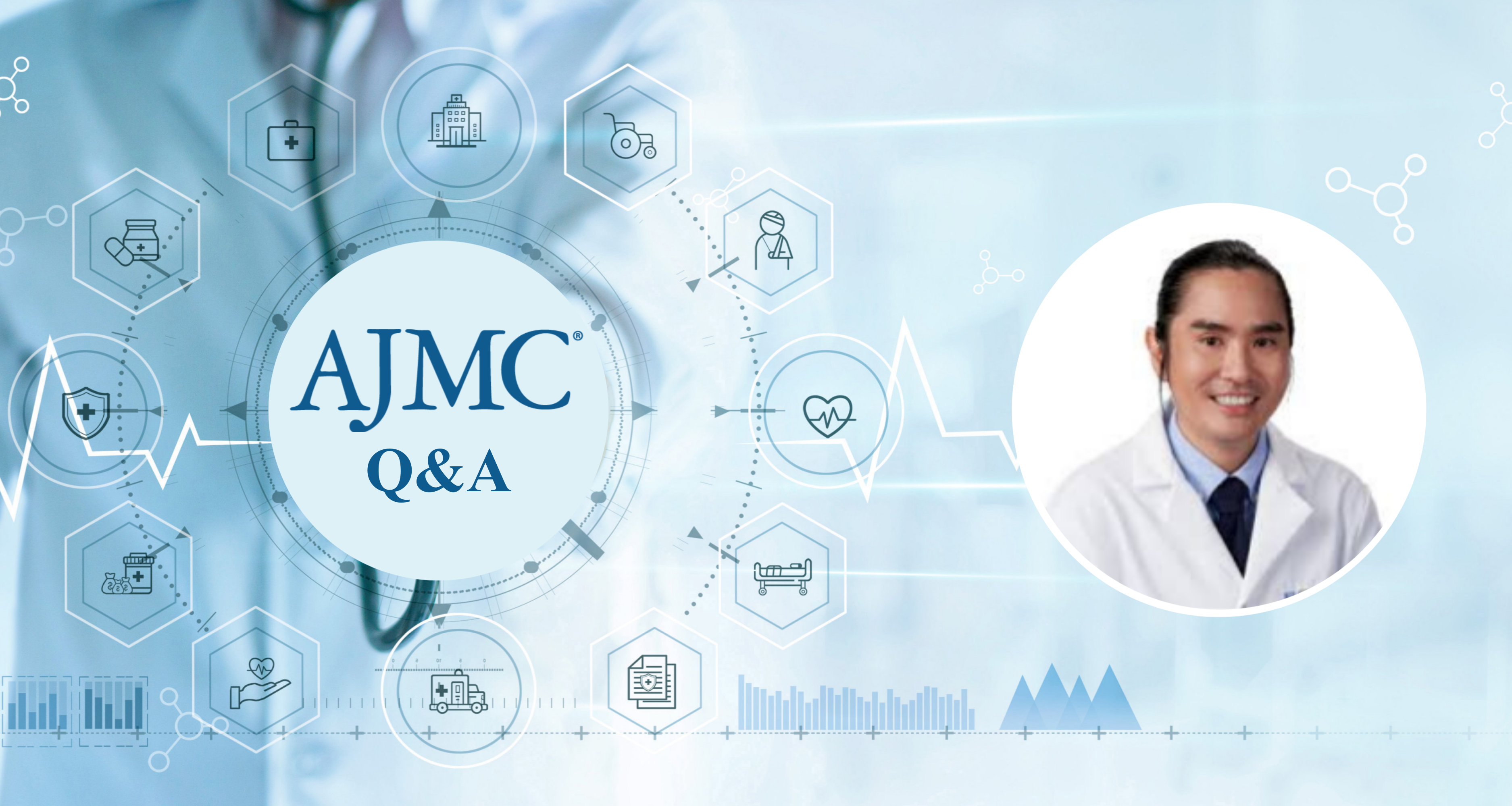 AJMC Q&A with Danny Nguyen, MD | Background image credit: ipopba - stock.adobe.com