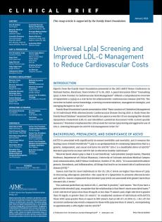Universal Lp(a) Screening and Improved LDL-C Management to Reduce Cardiovascular Costs