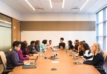 workers in a conference room