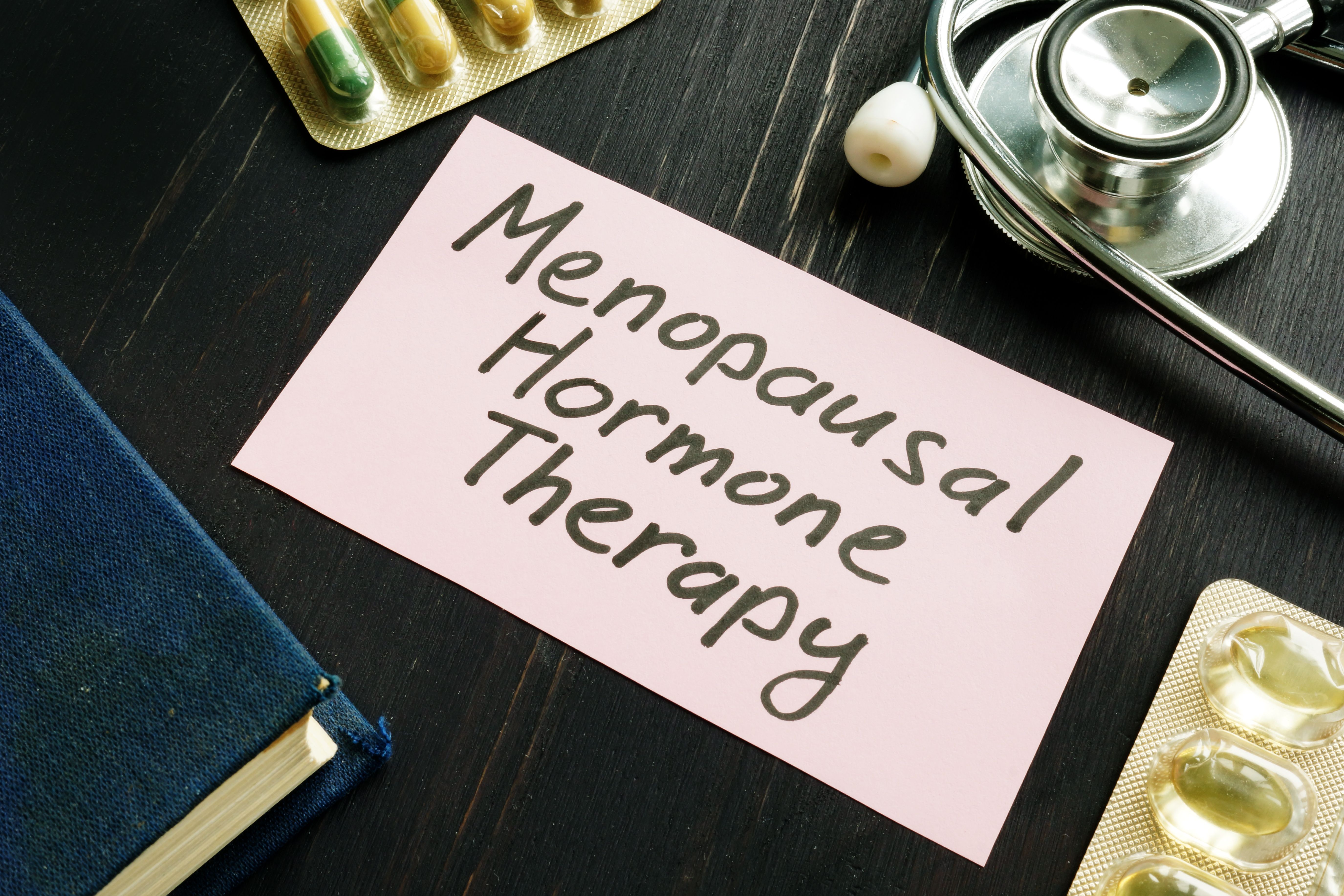 Paper saying menopausal hormone therapy | Image credit: Vitalii Vodolazskyi – stock.adobe.com