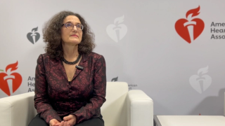 Screenshot of an interview with Vallerie McLaughlin, MD