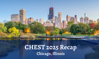 Chicago skyline with words "CHEST 2025 Recap Chicago, Illinois" | Image credit: SeanPavonePhoto - stock.adobe.com