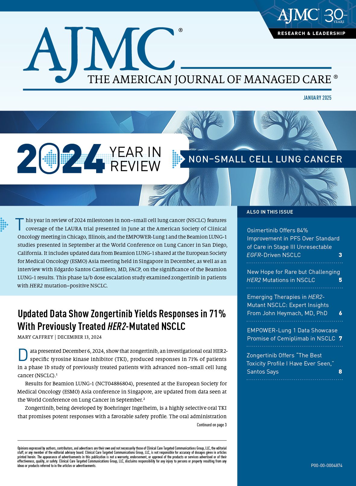 Year in Review: Non-Small Cell Lung Cancer