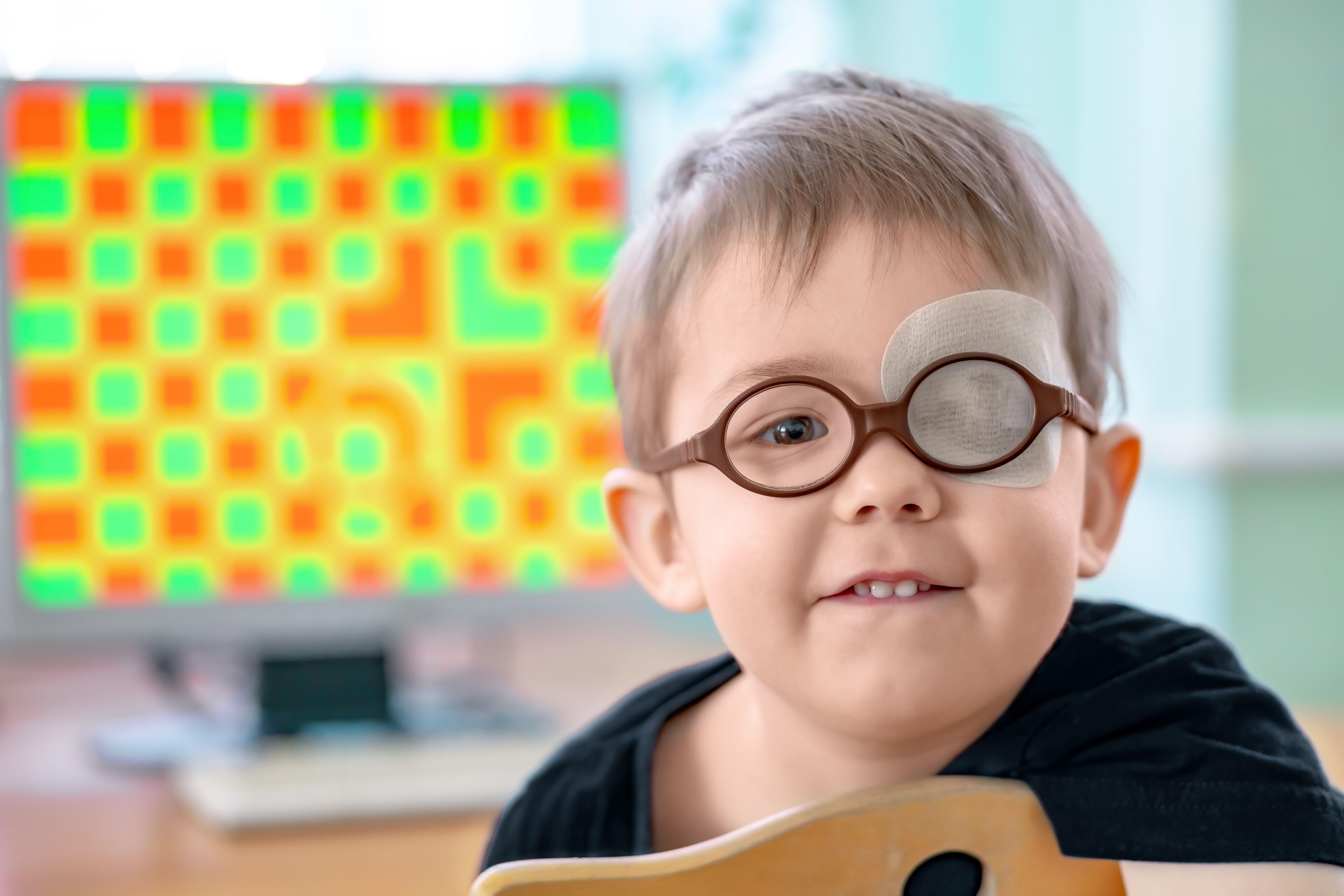 Child with eye patch | Image credit: Maxim Kukurund - stock.adobe.com