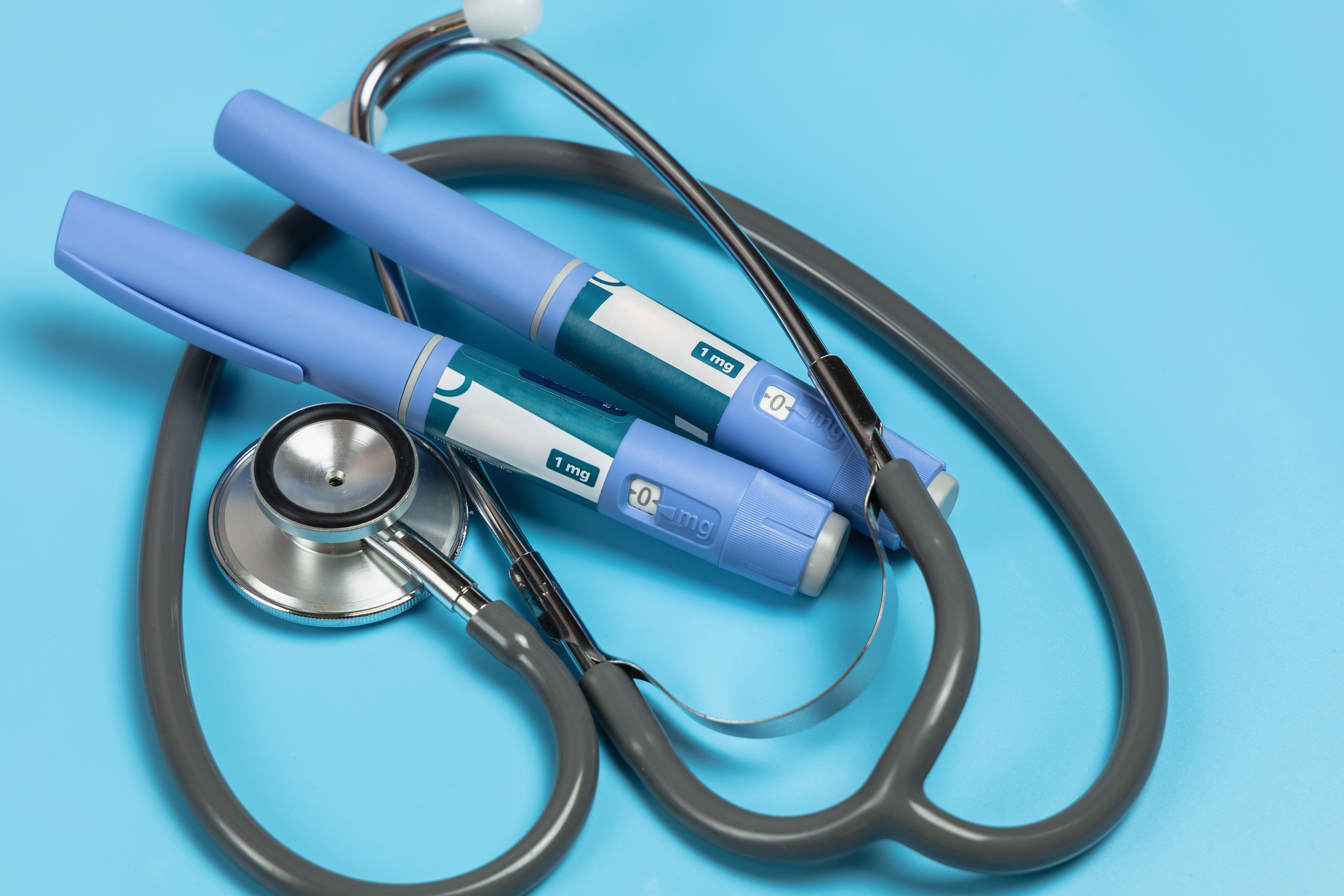 Semaglutide injectors and stethoscope | Image credit: Nati – stock.adobe.com