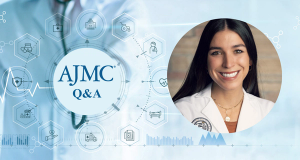 AJMC Q&A with Elizabeth Garcia Creighton | Background image credit: ipopba - stock.adobe.com