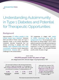 Understanding Autoimmunity in Type 1 Diabetes and Potential for Therapeutic Opportunities