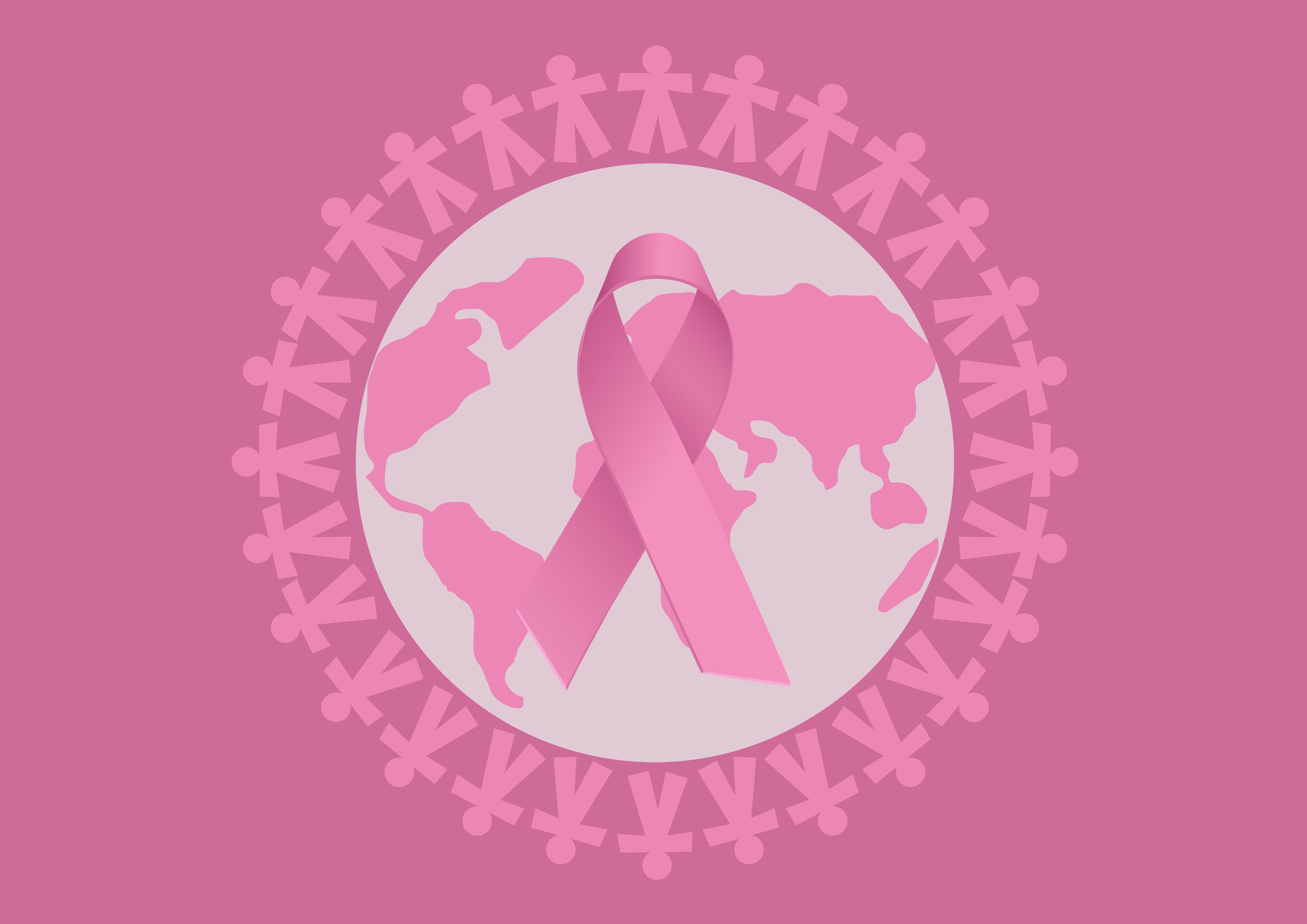 Global breast cancer map. | Image Credit: vectorfusionart - stock.adobe.com