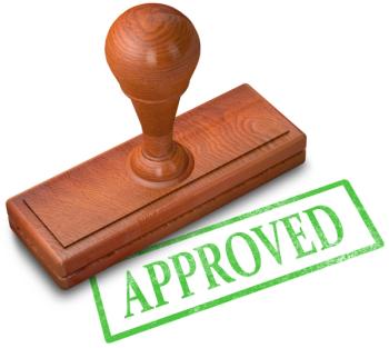Approved stamp
