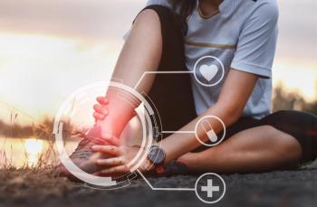 Ankle twist sprain accident in sport exercise running jogging: © mansong - stock.adobe.com