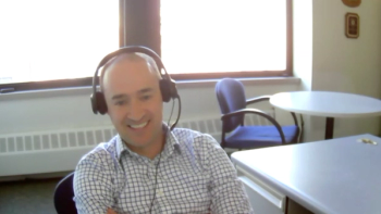 Screenshot of an interview with James Chambers, PhD