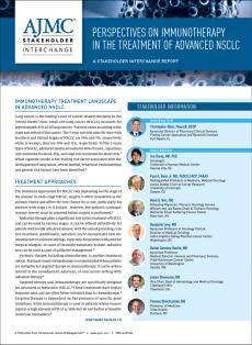 Perspectives On Immunotherapy in The Treatment Of Advanced NSCLC: A Stakeholder Interchange Report