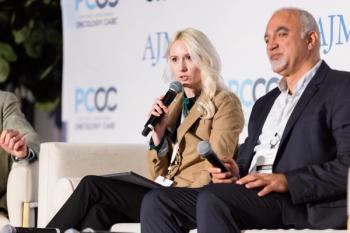 Kiana Mehring, MBA, and Maen Hussein, MD | Image credit: Greg Smit for AJMC