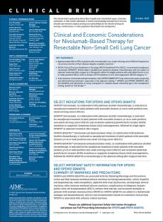 Clinical and Economic Considerations for Nivolumab-Based Therapy for Resectable Non–Small Cell Lung Cancer