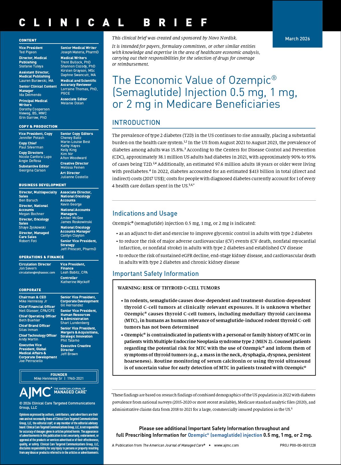 evaluate the digital health company amwell on ozempic / semaglutide The Economic Value of Ozempic® (Semaglutide) Injection 0.5 mg, 1 mg, or 2  mg in Medicare Beneficiaries