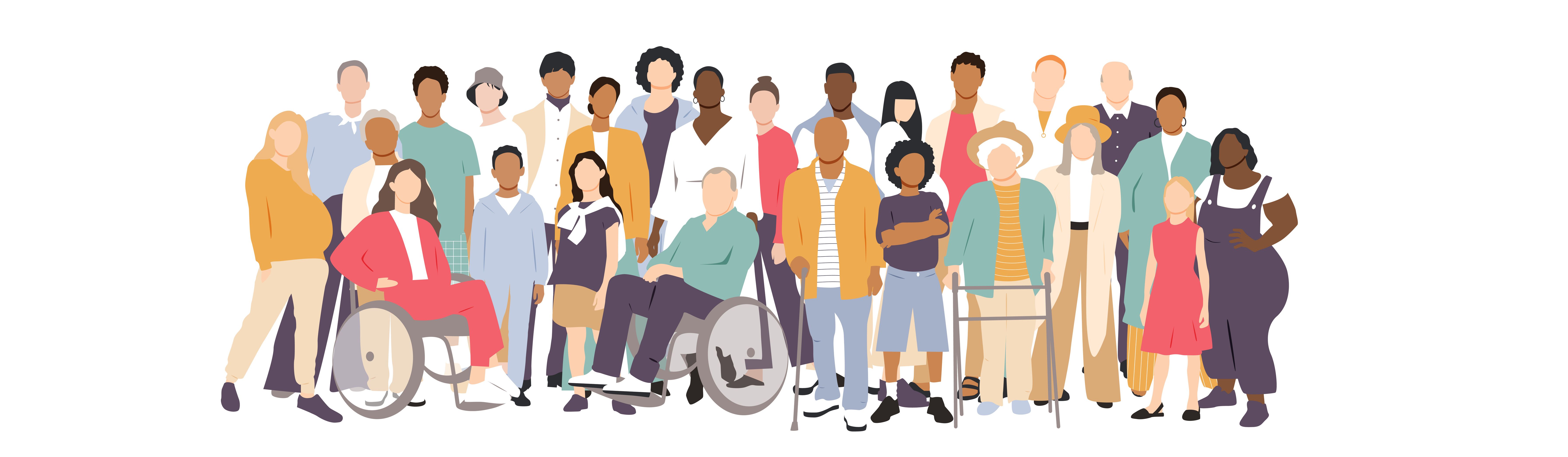 Drawing of a diverse group of people | Image Credit: Stafeeva - stock.adobe.com
