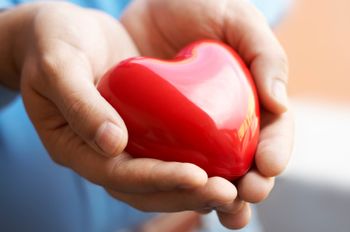 Heart in hands