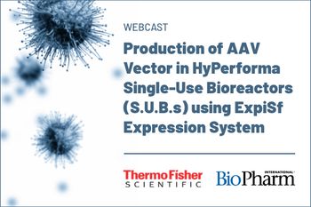 Vector in HyPerforma Single-Use Bioreactors (S.U.B.s) using ExpiSf Expression System