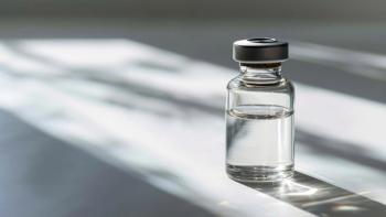 Transparent glass vial with clear liquid on a shadowed surface | Image credit: © Artyom - © Artyom - stock.adobe.com