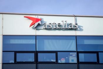 PRAGUE, CZECHIA - NOVEMBER 1, 2019: Astellas logo in front of their main office for Prague. Astellas Pharma is a Japanese Pharmaceutical company spread worldwide | Image Credit: © Jerome - stock.adobe.com