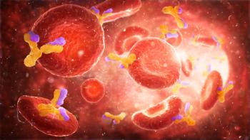 3D illustration of antibodies bound to red blood cells flowing through an artery. | Image Credit: © vipman4 - stock.adobe.com